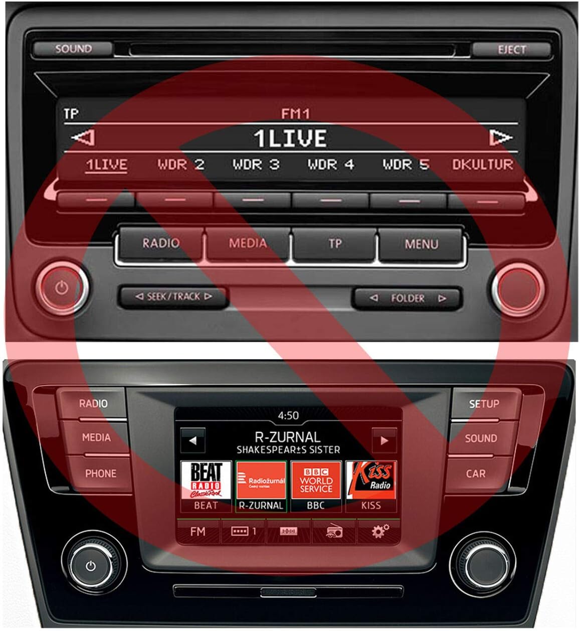 Bluetooth Audio Adapter 12pin für VW/Skoda/Audi, 12pin ab 2010