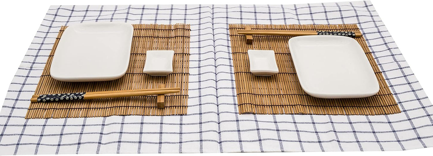 10-teiliges Sushi Set, Sushi Gift Set Weiss