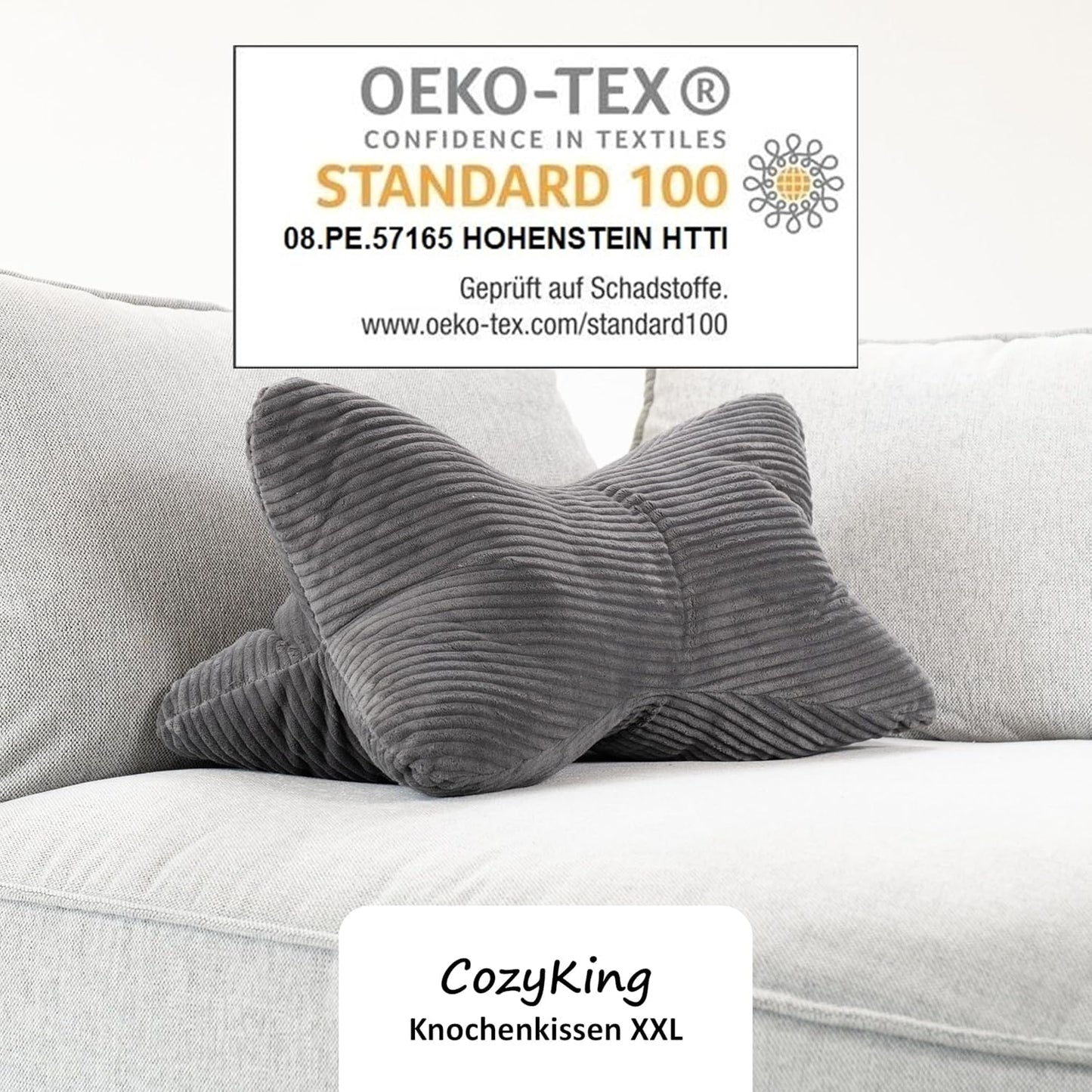 Leseknochen, Xxl Cord Grau