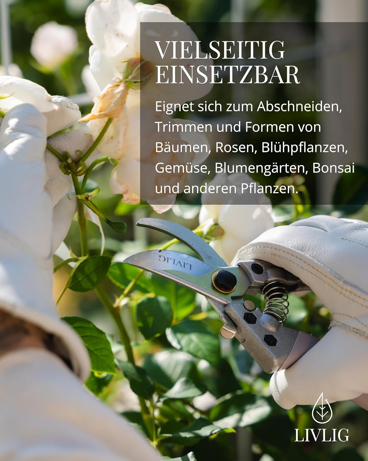 Greige Bypass-Gartenschere