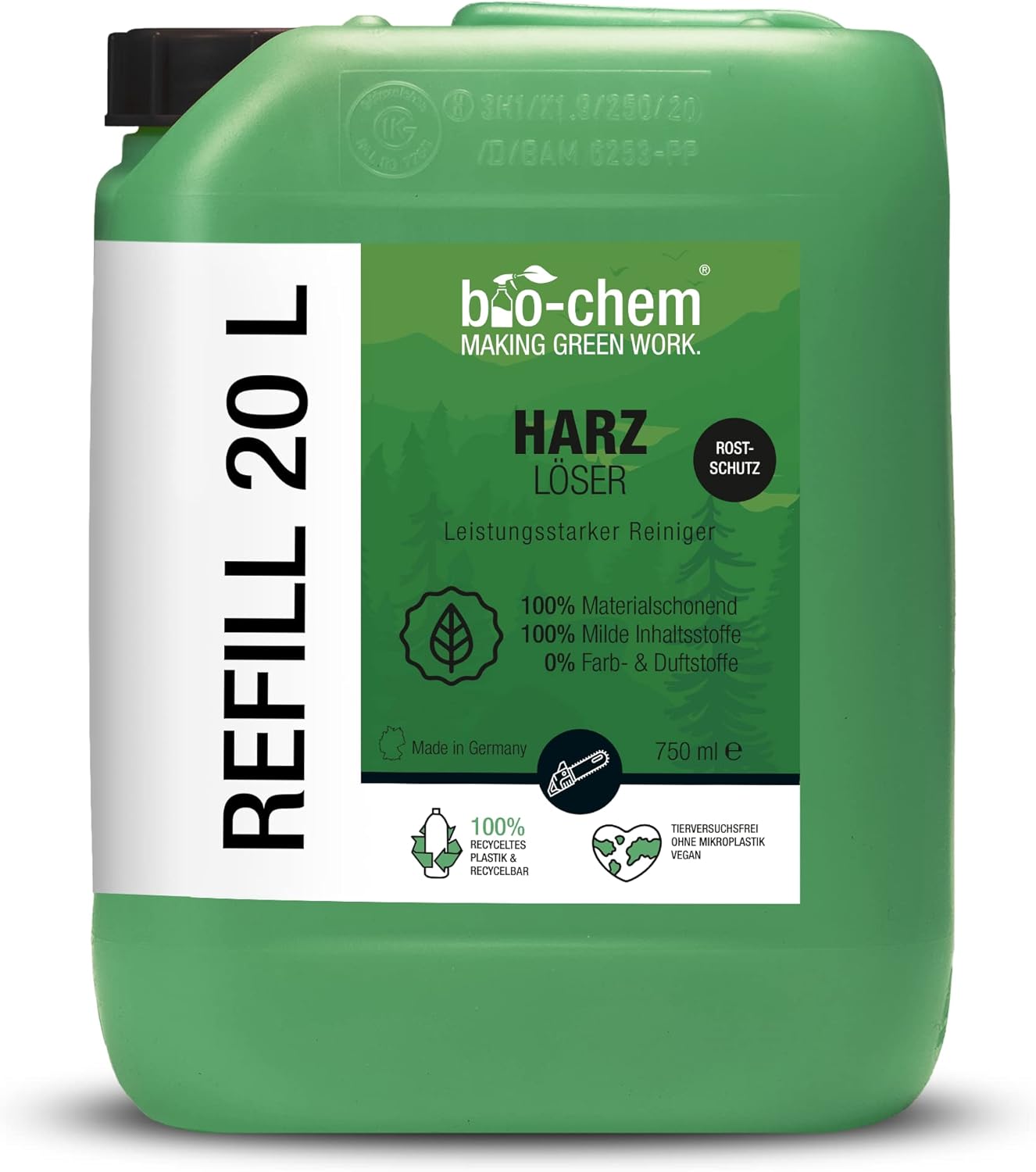 Harzlöser Kanister 20L für Gartengeräte, 3) 20 l (Kanister)