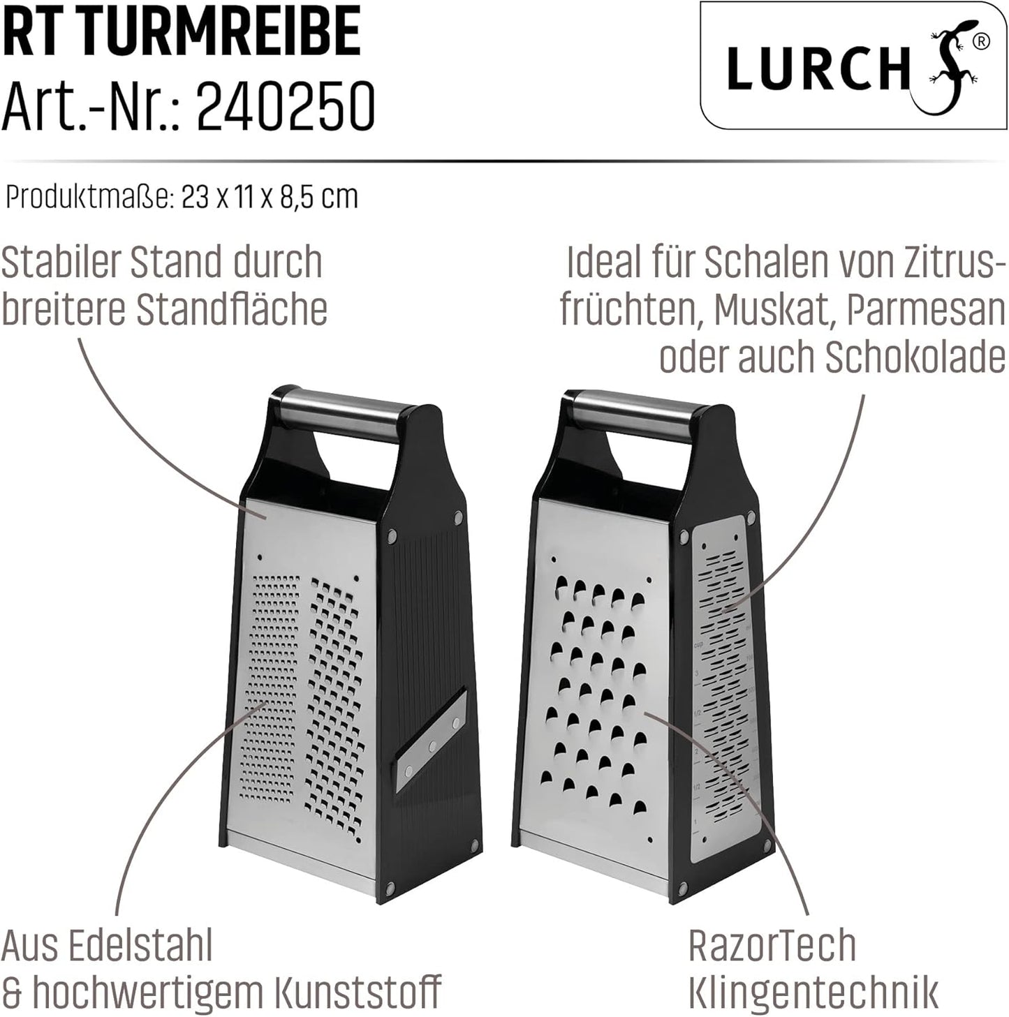 RazorTech Vierkantreibe aus Edelstahl, Vierkantreibe