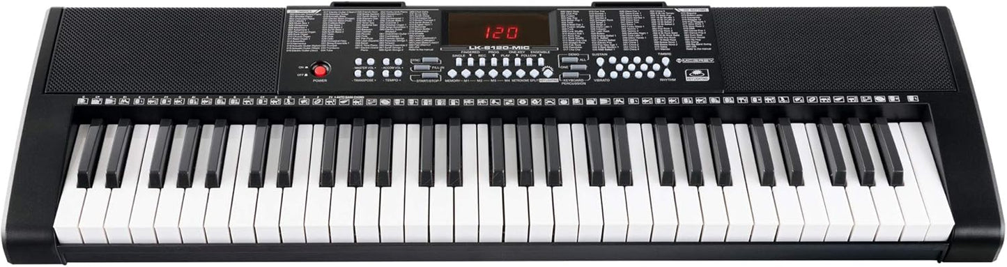 Einsteiger-Keyboard Set mit Leuchttasten und Mikrofon
