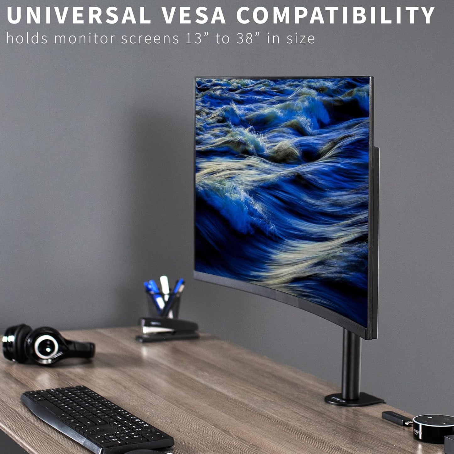 Monitor-Tischhalterung neigbar für 13-38 Zoll Bildschirme, 13" to 38" screens