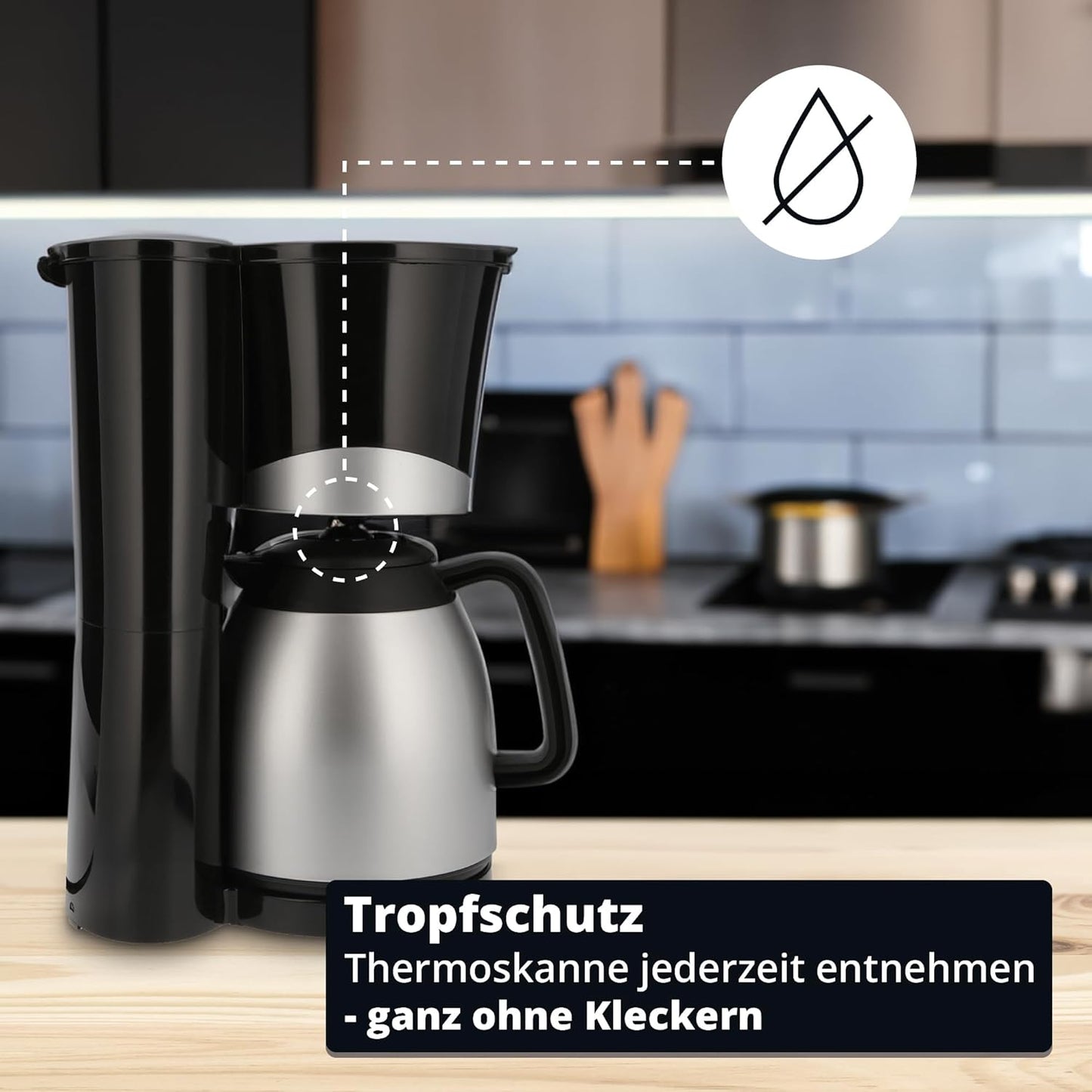 TKA-101SS Kaffeemaschine mit Thermoskanne