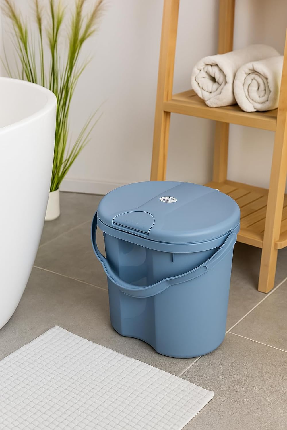 Geruchsdichter Windeleimer Top, blau 33 x 29.3 x 29 cm