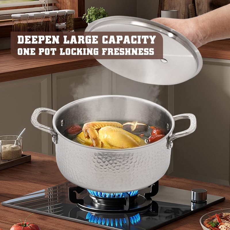 Suppentopf mit Induktionsboden, 5 L