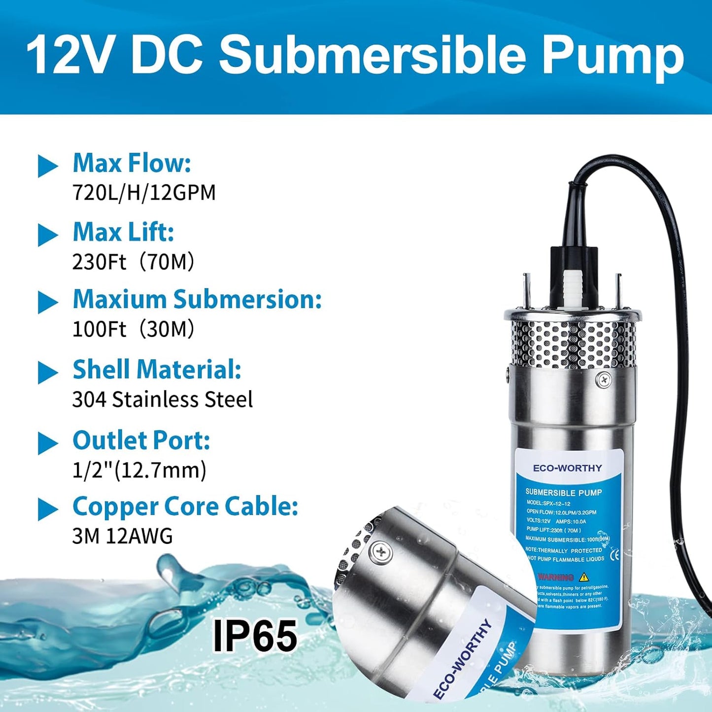 Tauchpumpe, 12v Pump(120w)
