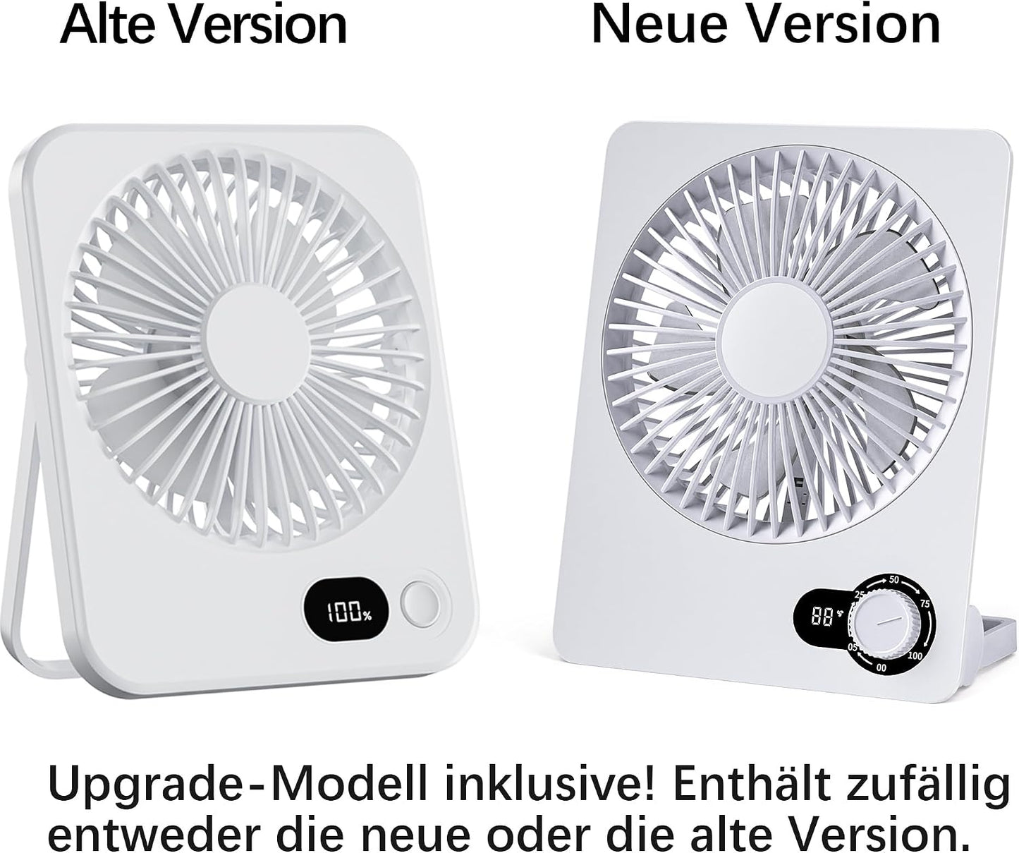 Leiser Tischventilator, White-a