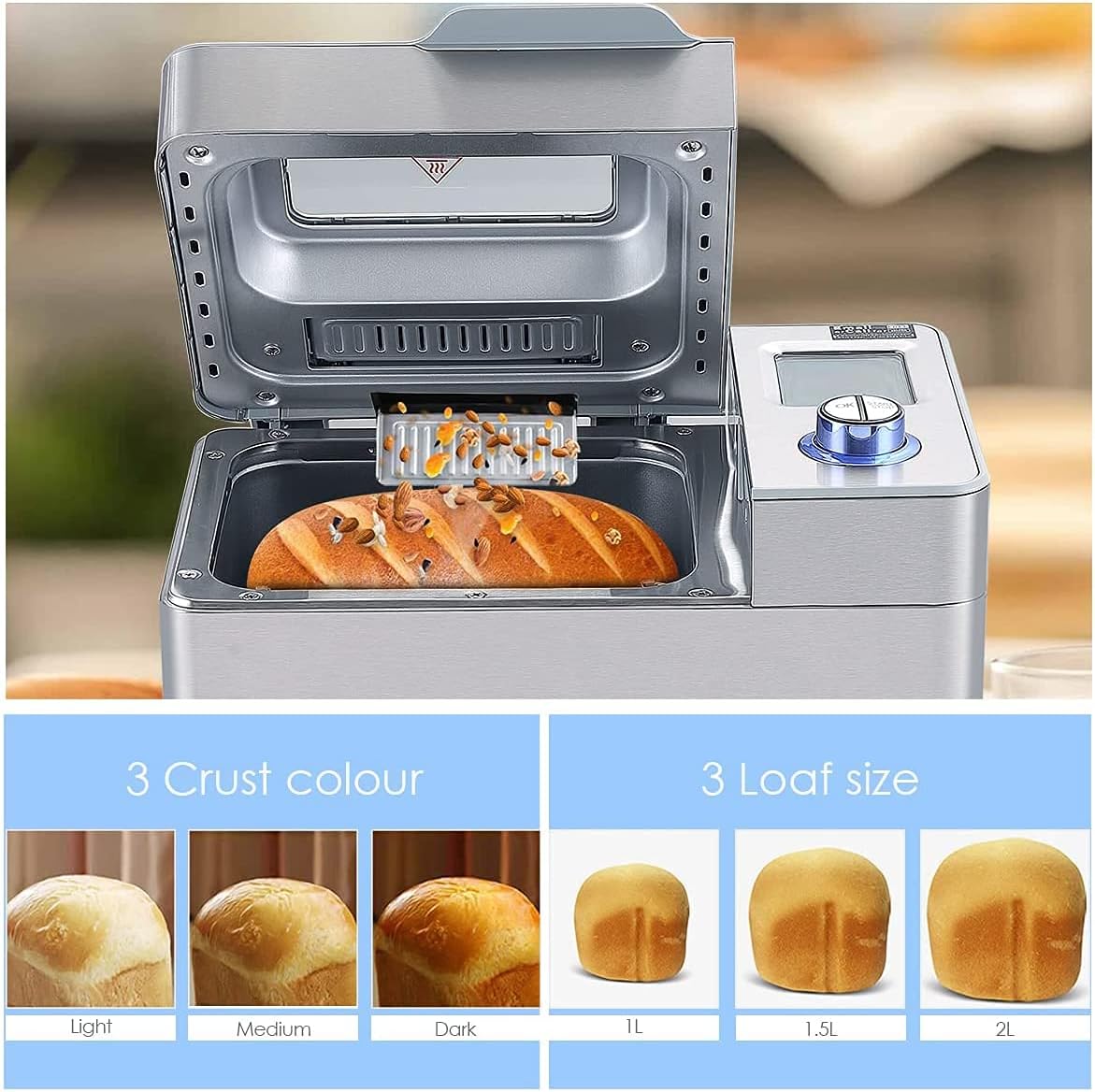 Brotbackautomat mit 25 Programmen