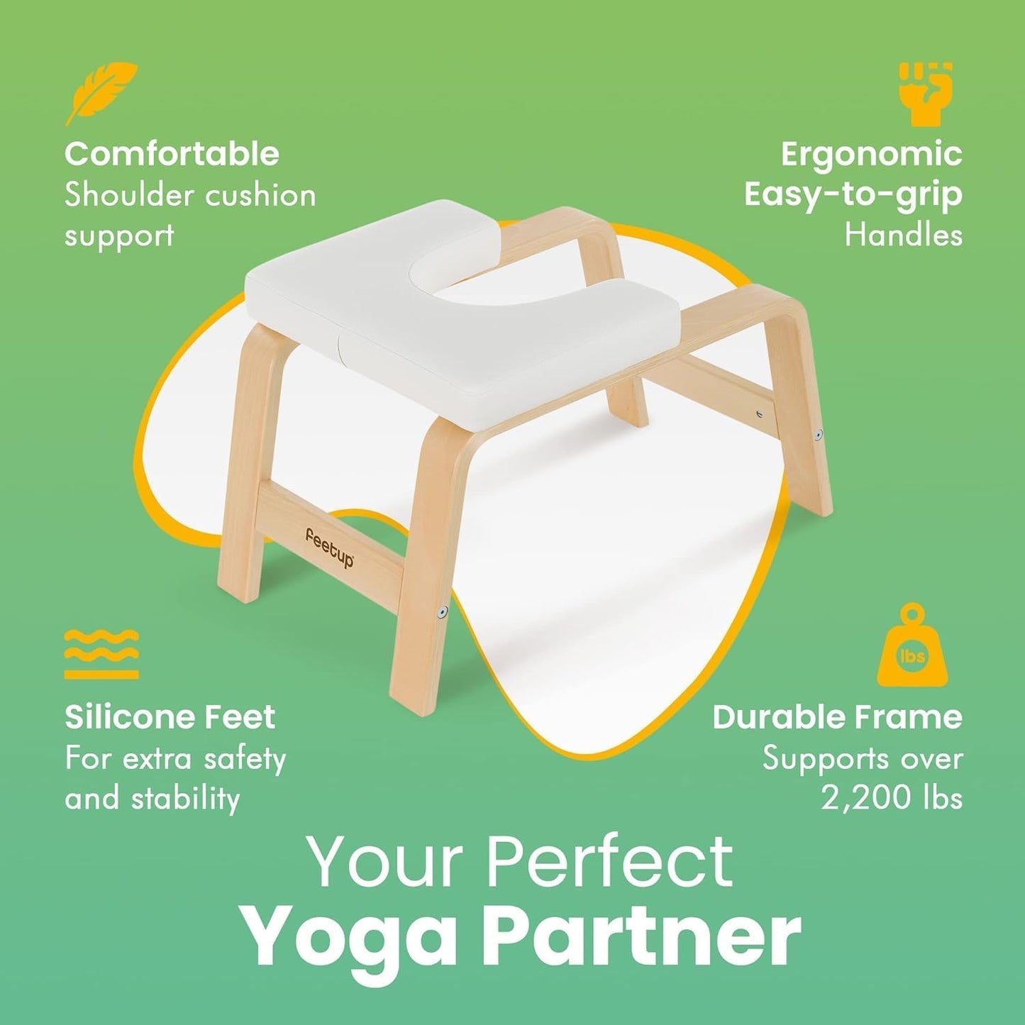 Yoga Kopfstandhocker, Classic, White