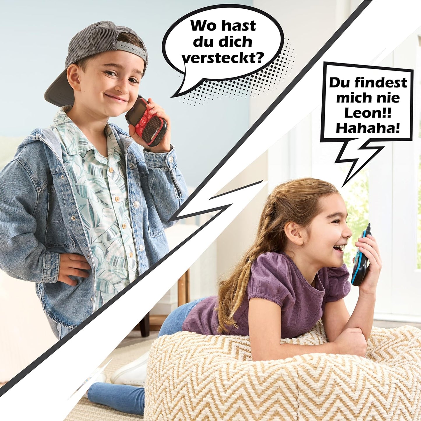 KidiTalkie Explorer 8-in-1 Walkie-Talkies für Kinder