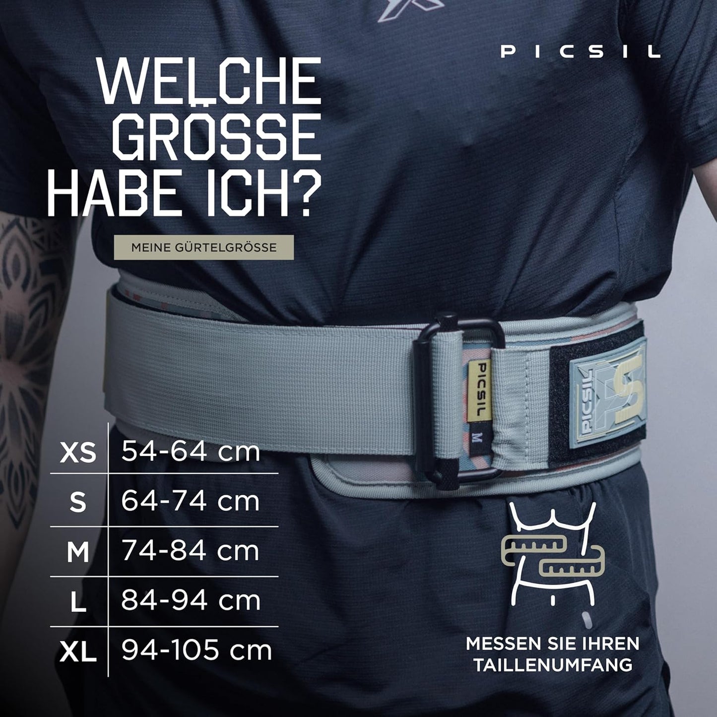 Gewichthebergürtel Lockpro für Cross Training & Powerlifting, Fern XS