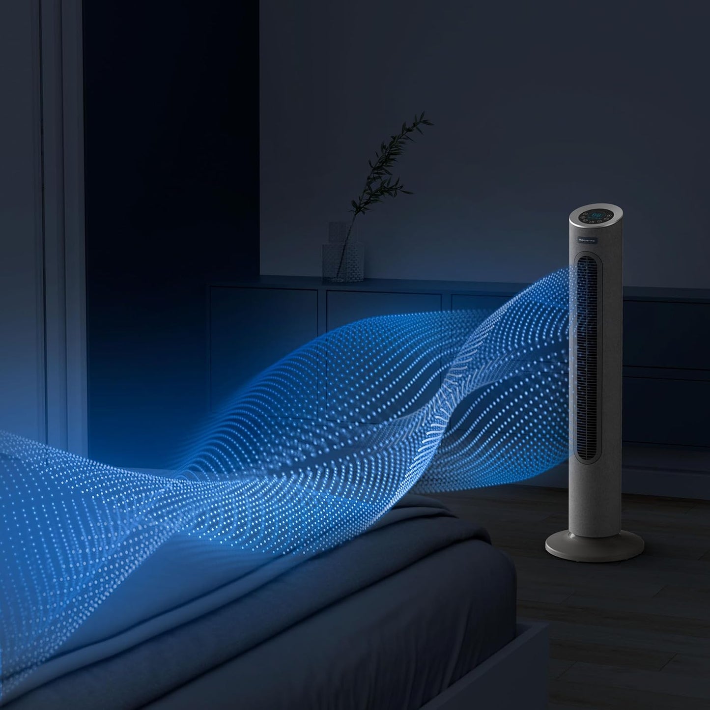 Eole Home Turmventilator mit 7 Geschwindigkeiten, 40 db/ 7 Geschwindigkeitsstufen / Fernbedienung