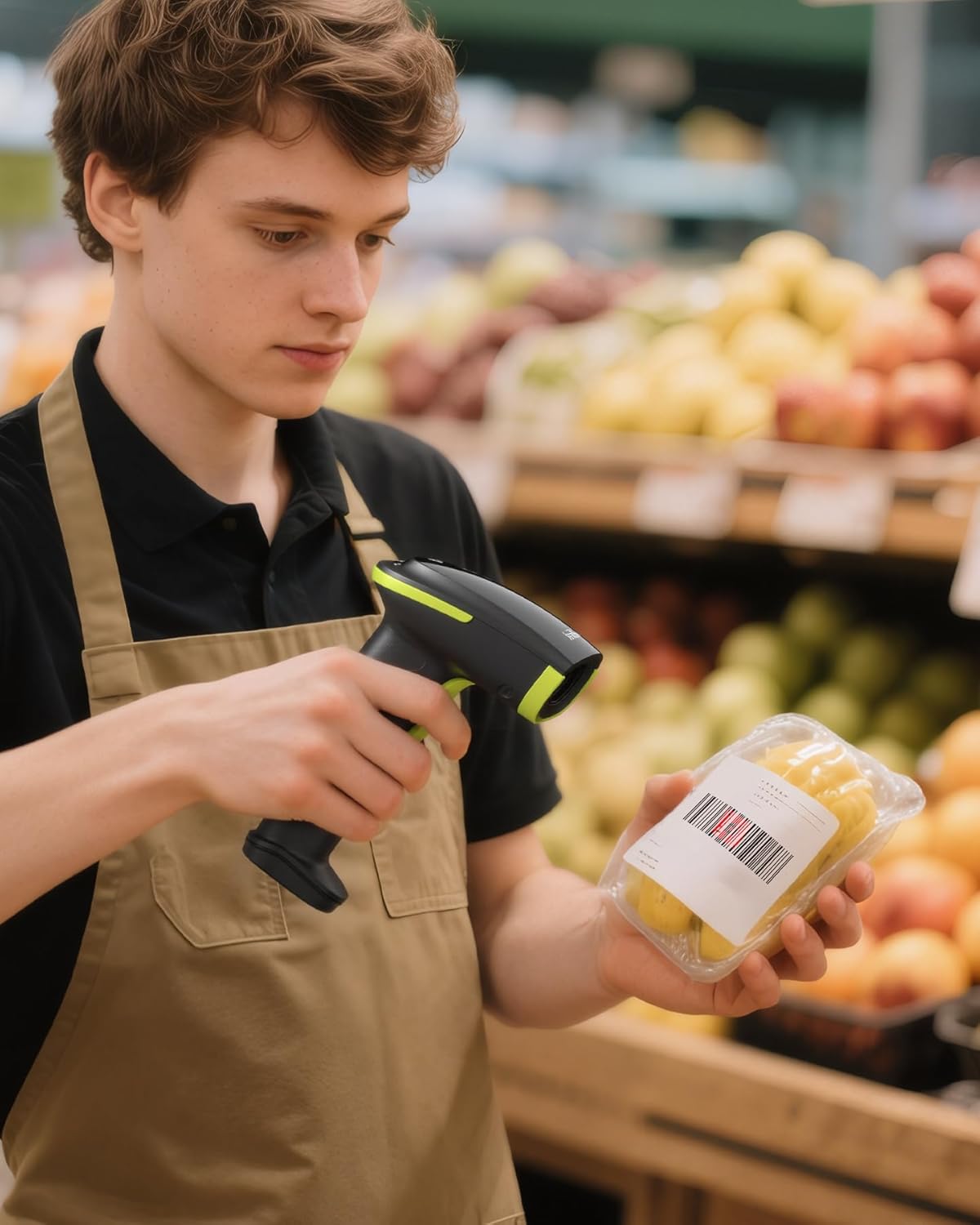 1D/2D Barcode-Scanner mit Bluetooth & USB, 2D Grün