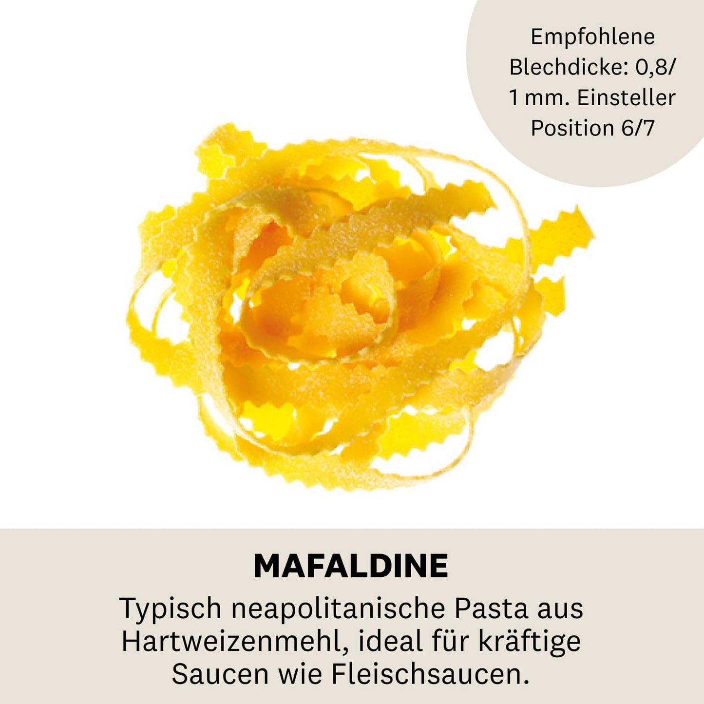 Mafaldine-Aufsatz zu Atlas 150, Mafaldine