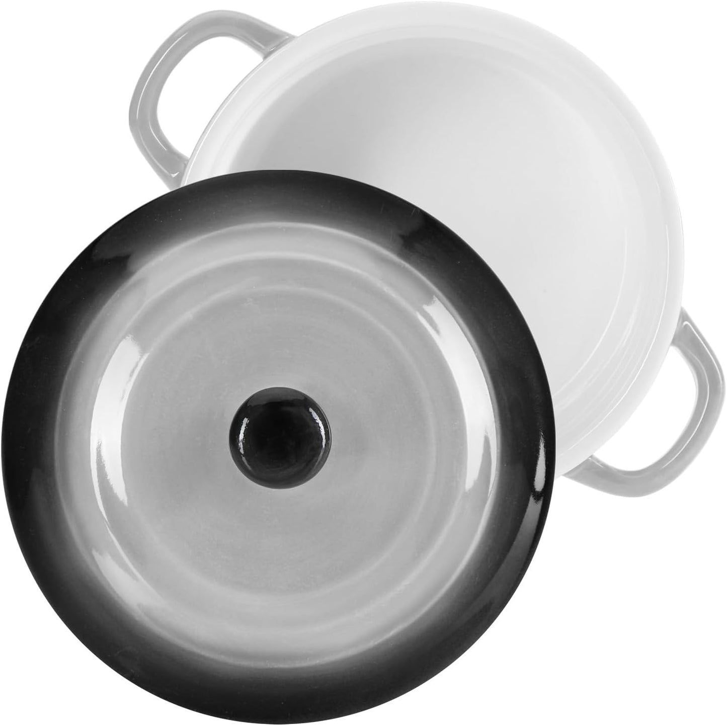 Auflaufformen-Set mit Deckel, 4 Stück - Grau