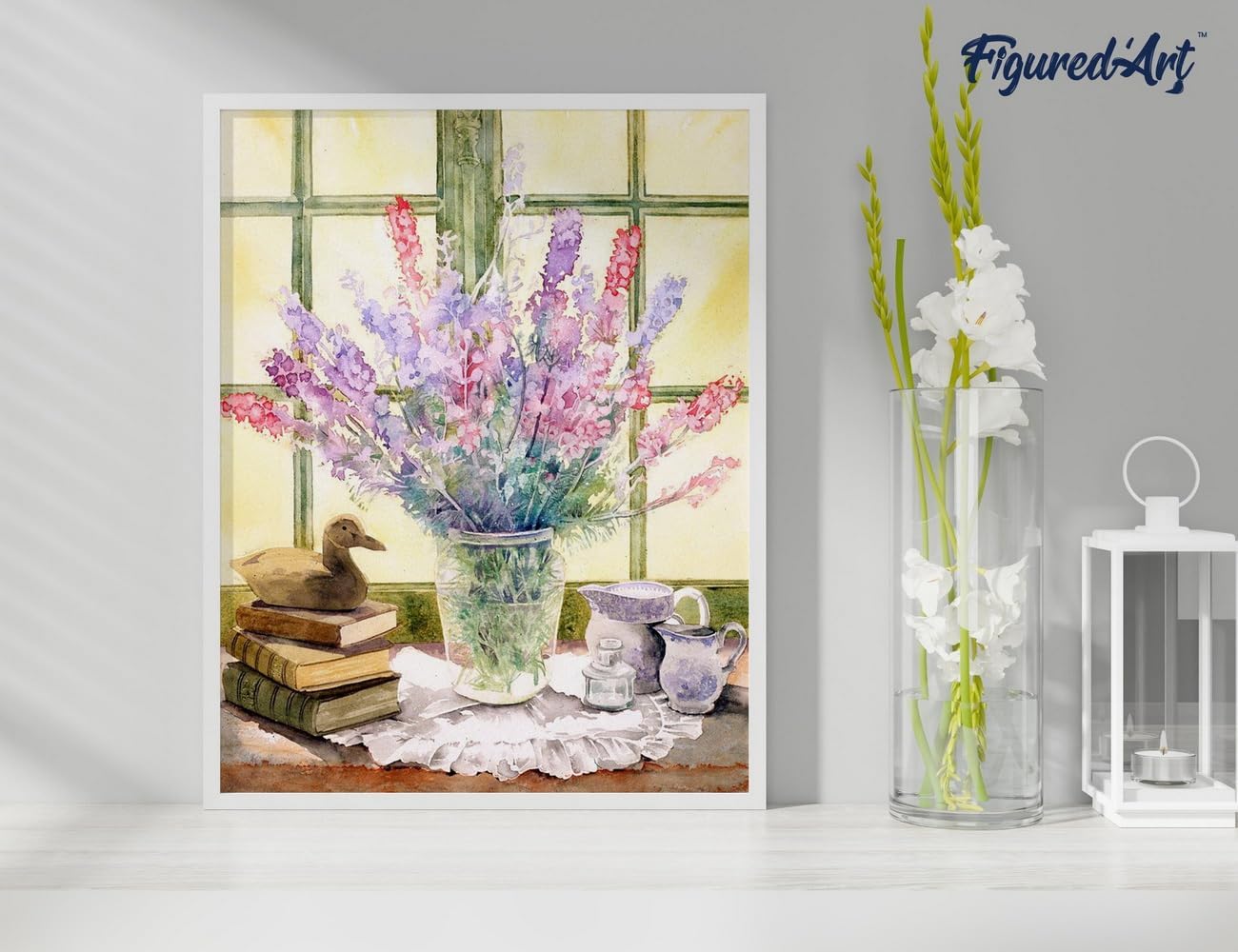 Malen Nach Zahlen Lupinen, 40 x 50 cm, Lupinen 40x50cm Mit Keilrahmen (nicht gespannt)