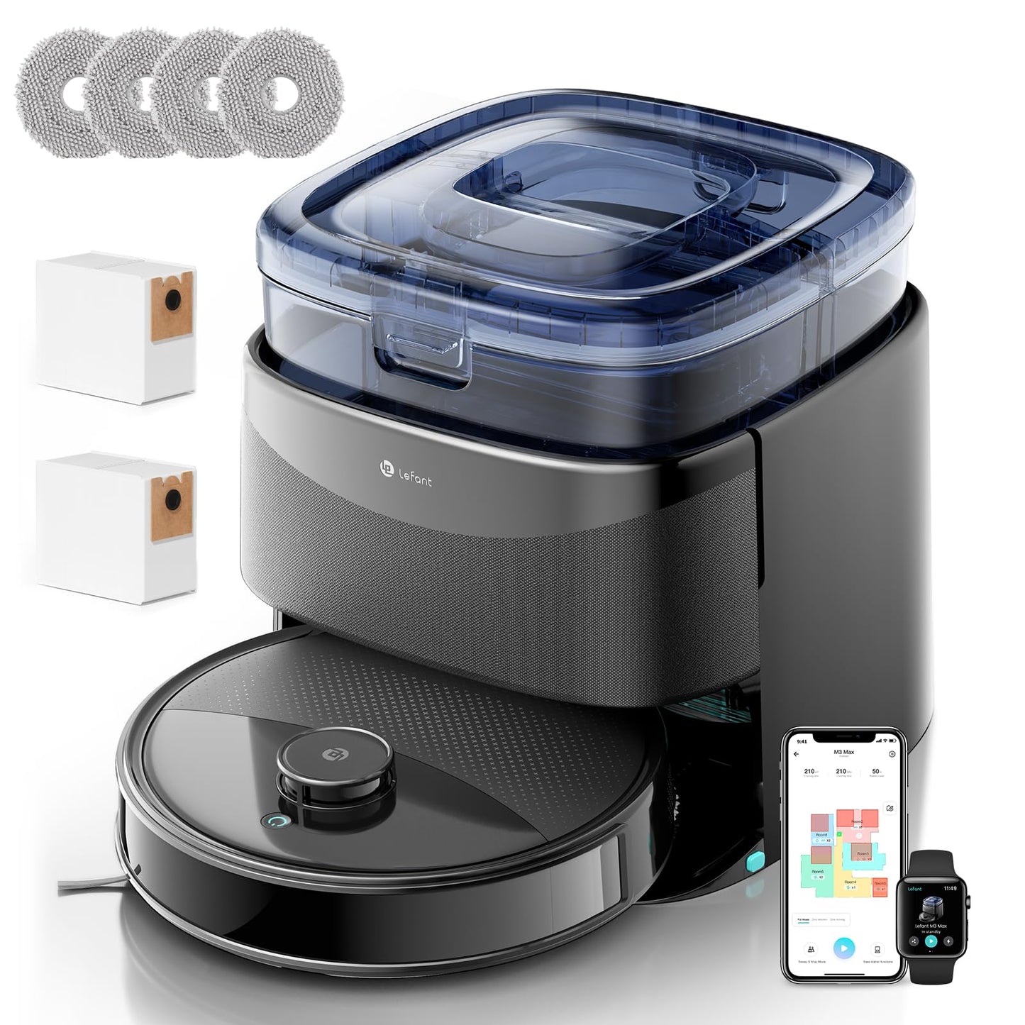 Saugroboter M3 Max mit Wischfunktion, M3 max