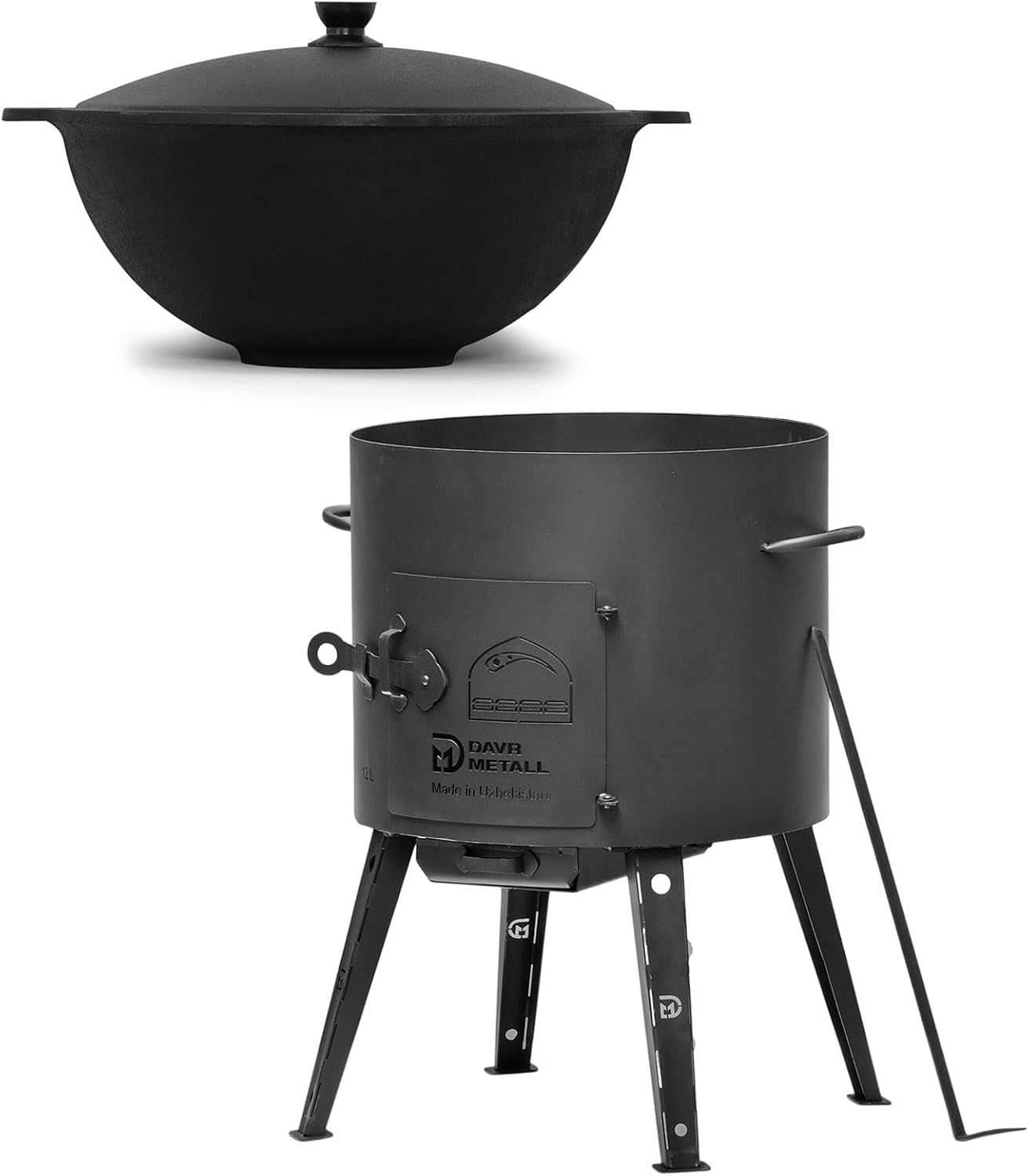 Campingofen mit Kazan, Ø36 cm + 8 L