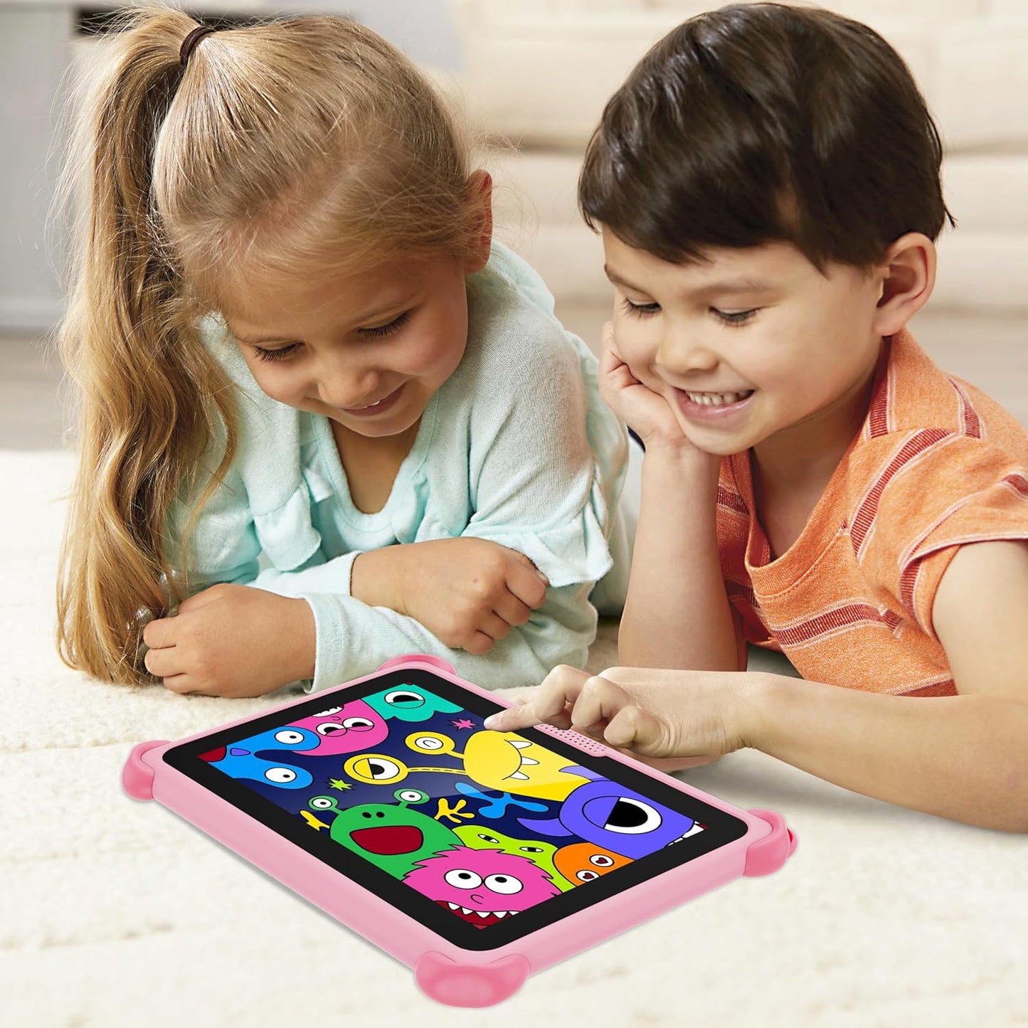 Kinder-Tablet mit Lern-Apps und Kindersicherung, Rosa