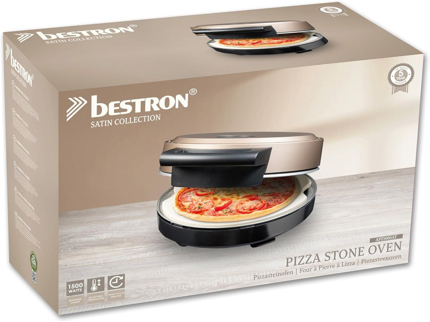 Pizza Maker, Satin, Hellbeige