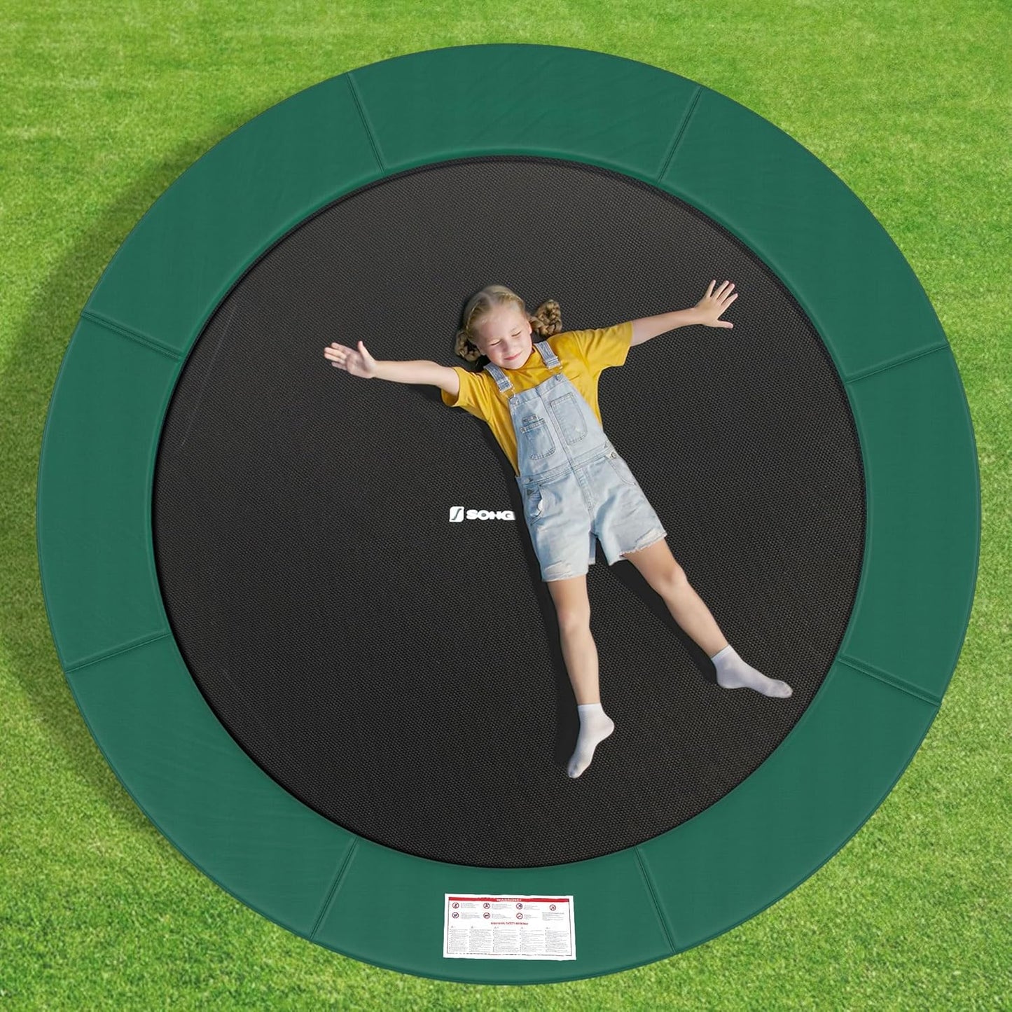 Trampolin-Randabdeckung, 244 cm, 244 cm Grün