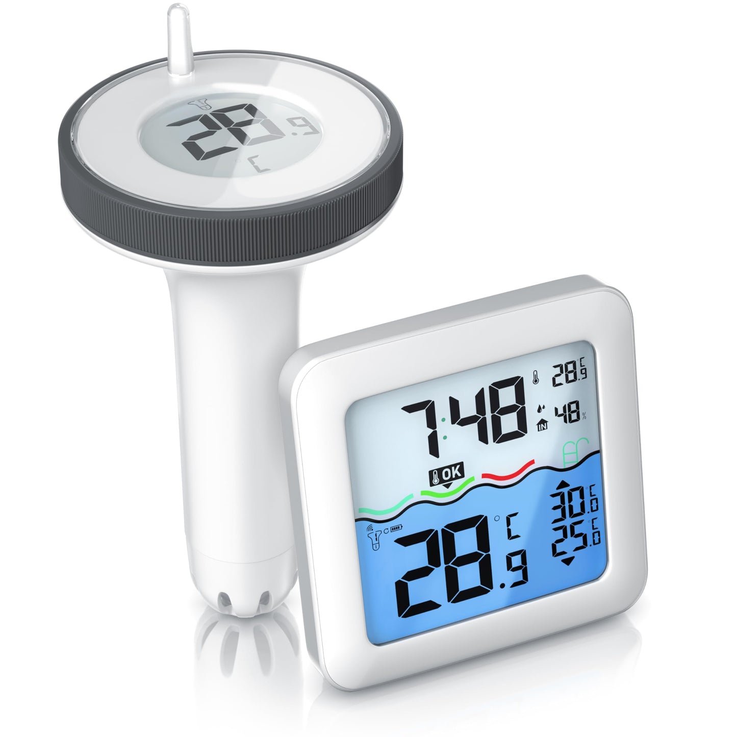 Poolthermometer mit Basisstation