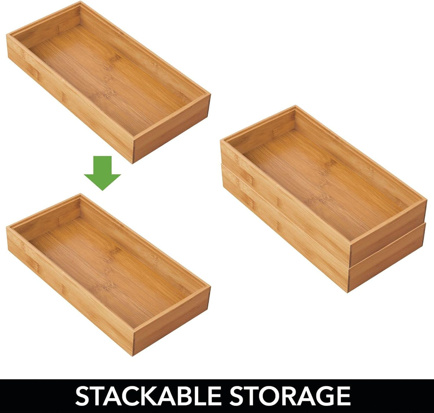 4er-Set Aufbewahrungsbox für die Küche, 30,5 x 15,2 x 5,1 cm