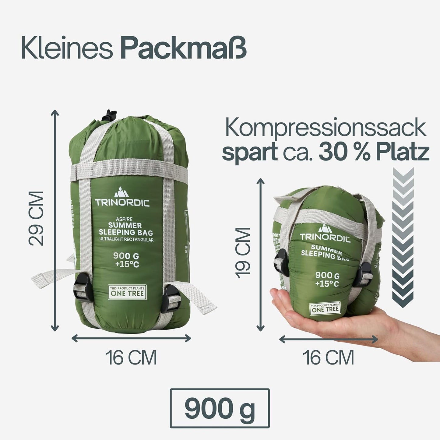 Ultraleichter Sommerschlafsack, L