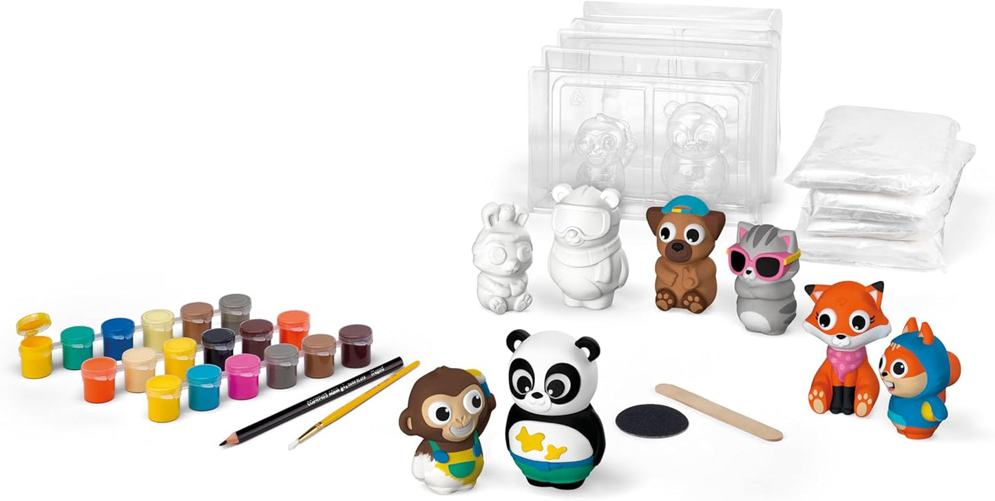 Gipsfiguren Bastel- und Mal-Set Plaster Friends, Maxi