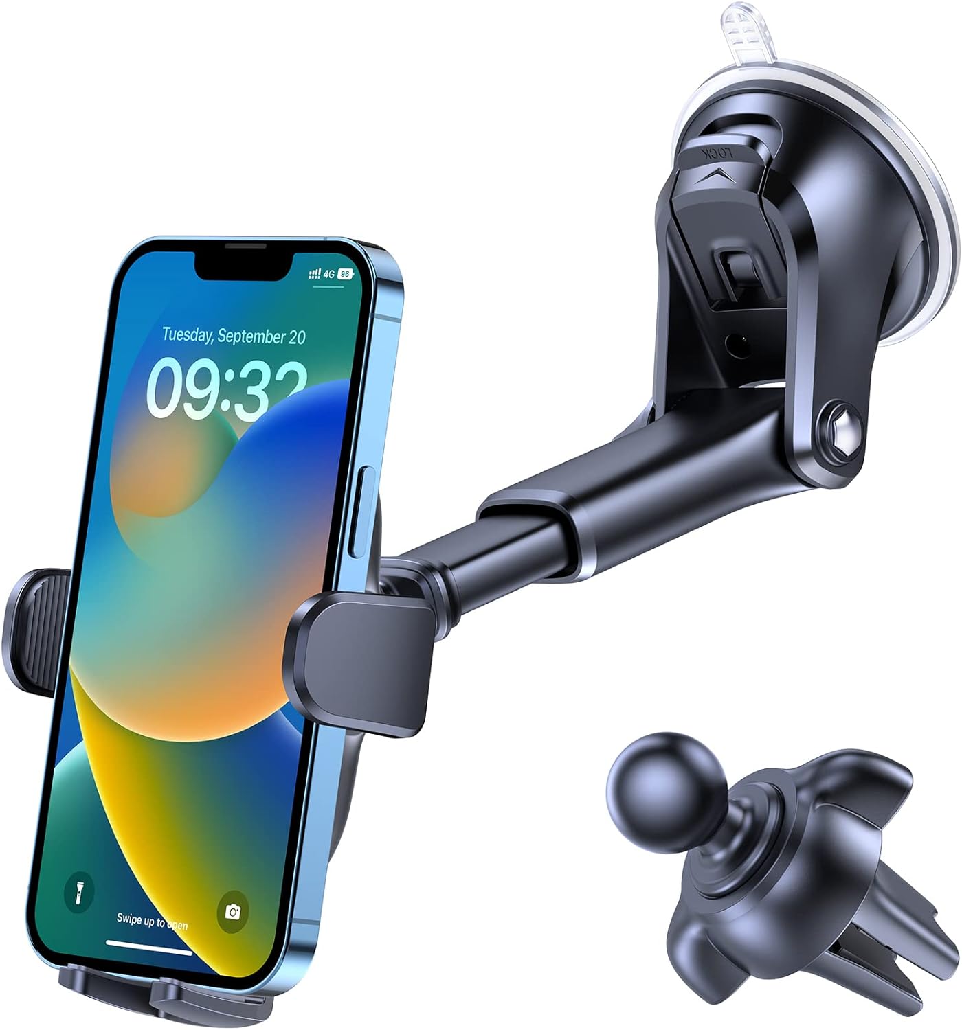 3-in-1 Halterung, Schwarz