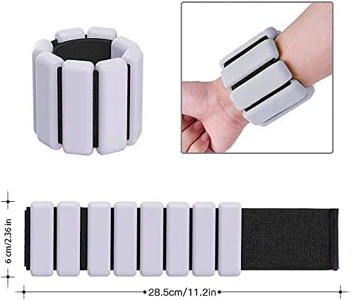 2er-Set Handgelenk- und Knöchelgewichte, grey