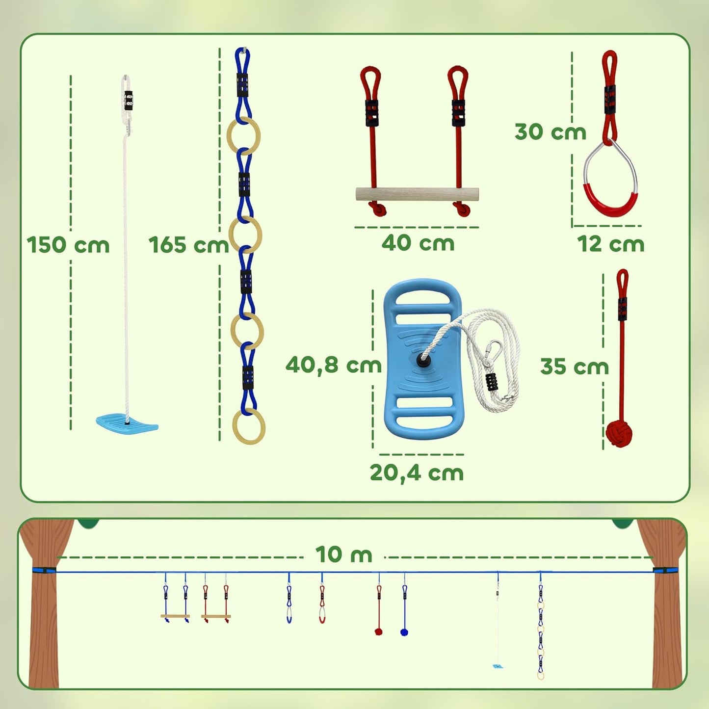 Ninja Slackline Set für Kinder