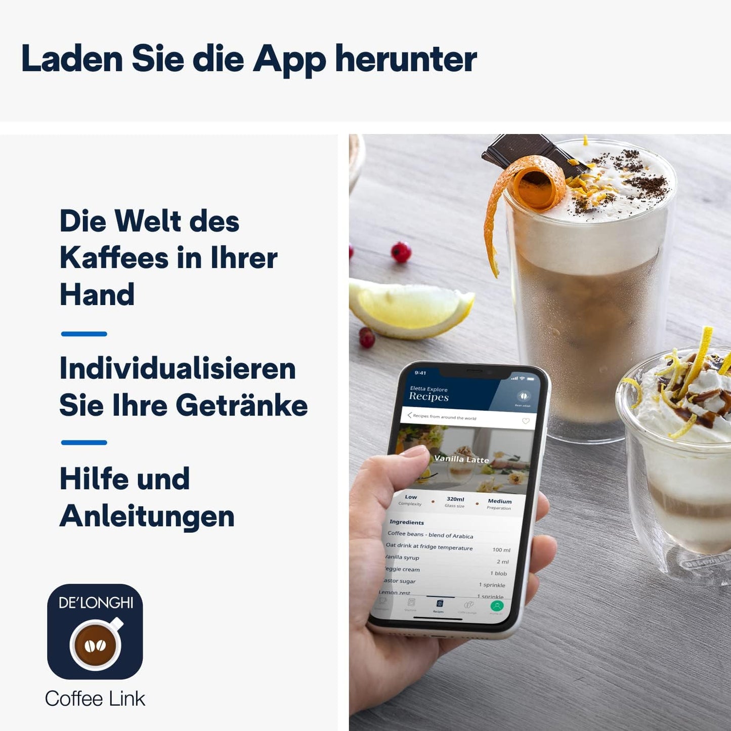 Eletta Explore ECAM452.57.G Kaffeevollautomat mit Milchsystem, Ohne Cold Brew Funktion, Single