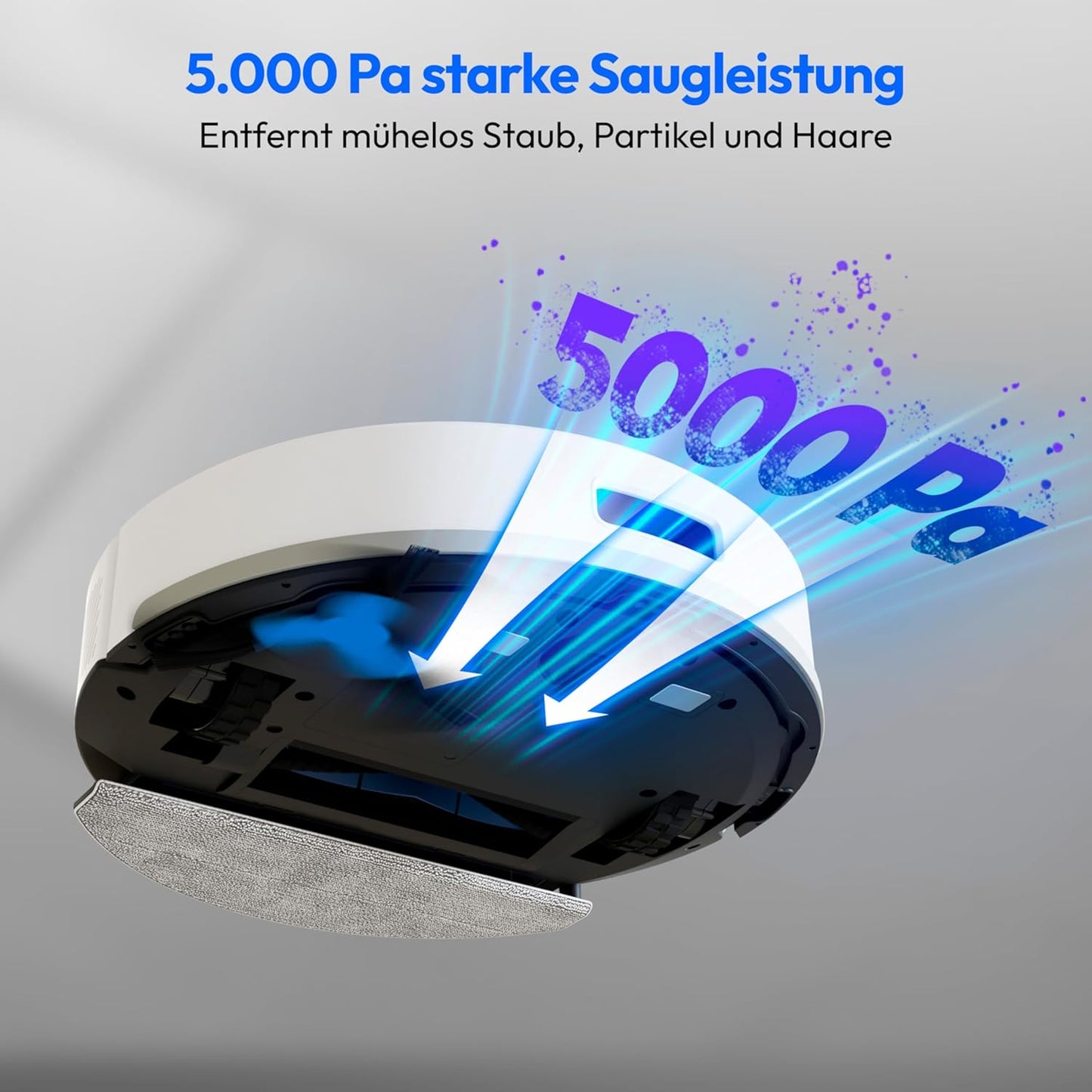 X22 SW+ Saugroboter mit Absaugstation & Wischfunktion, Grau