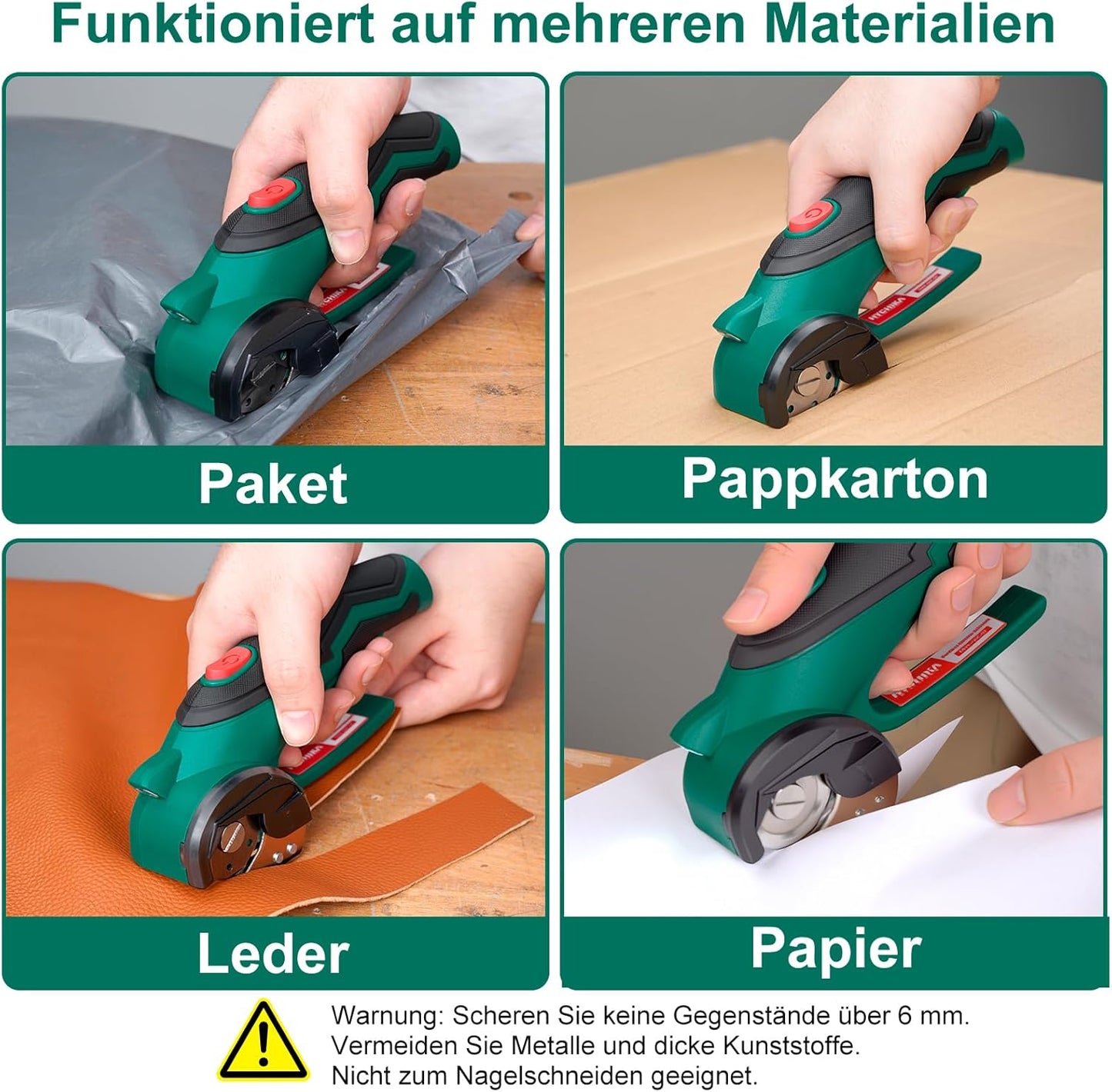 Elektrischer Kartonschneider mit LED Licht