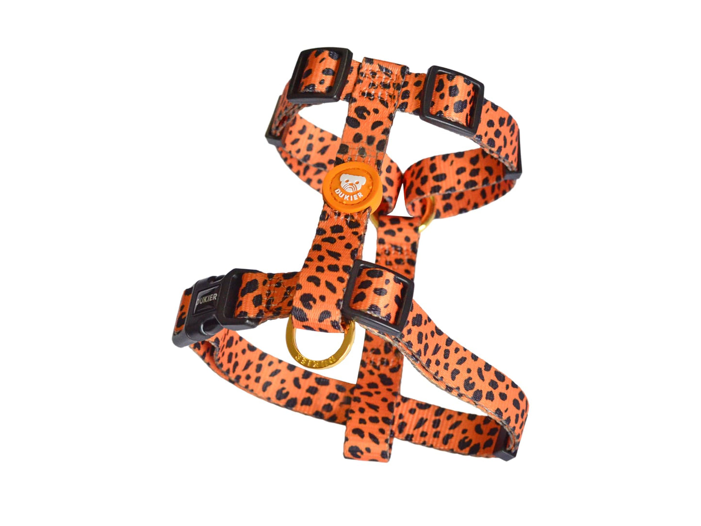Verstellbares Anti-Zug Hundegeschirr, CHEETAH GOLD M