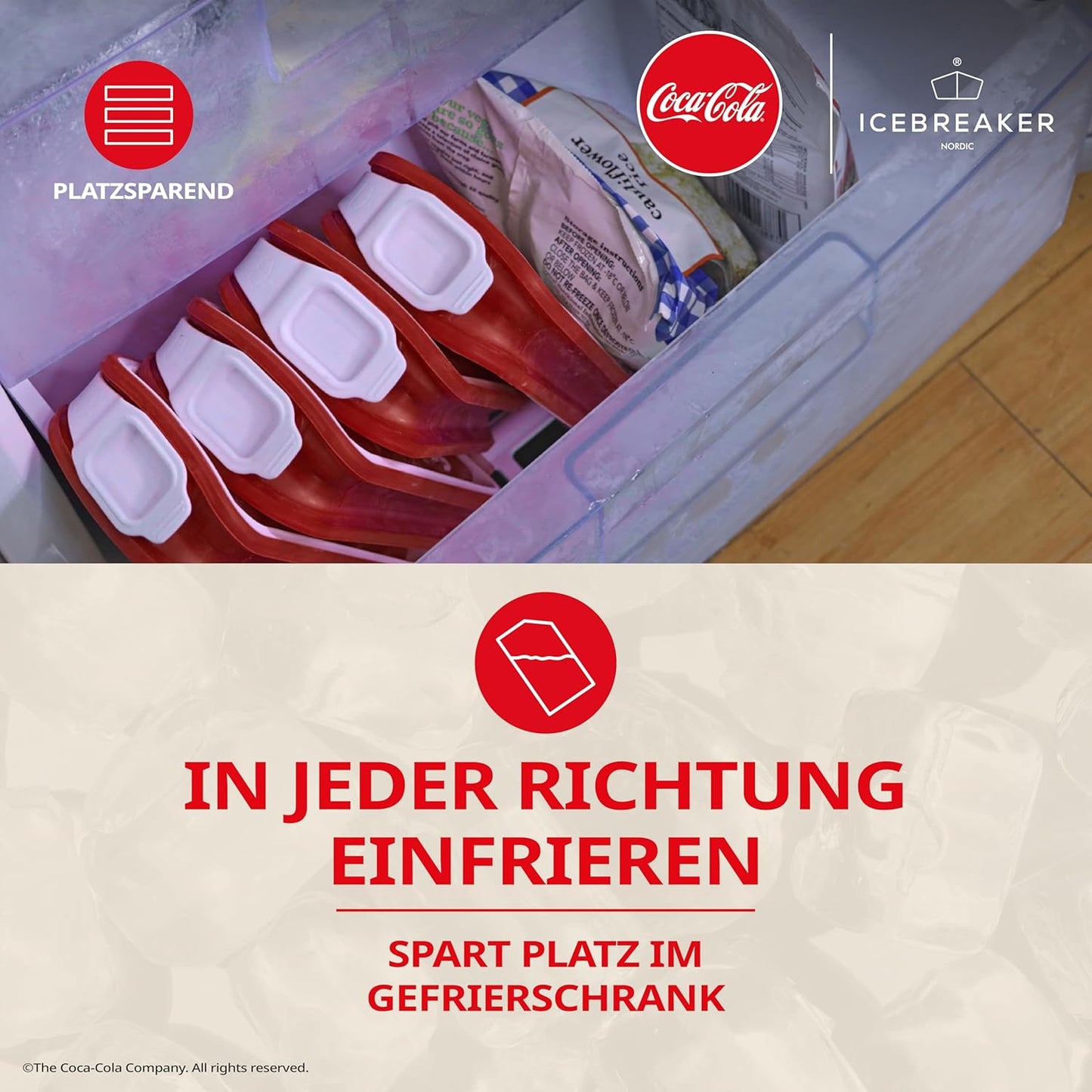 Pop 2.0 Coca-Cola Eiswürfelform mit Deckel, Pop 2.0 Coca-cola