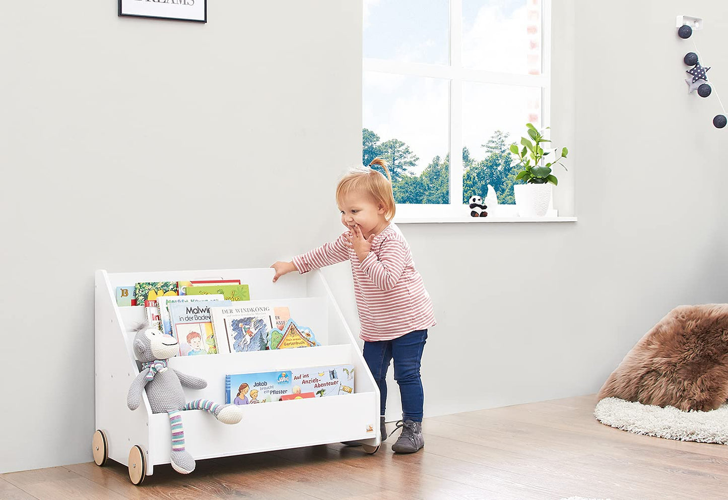 Regal Lasse Kinderbücherregal mit Geheimfach