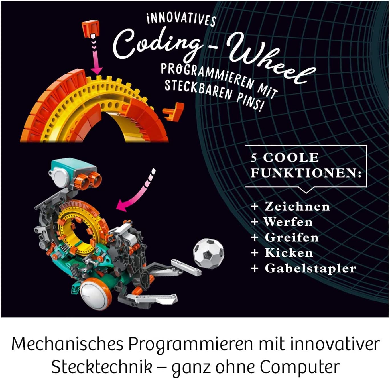 Codix - Dein mechanischer Coding-Roboter, Experimentierkasten