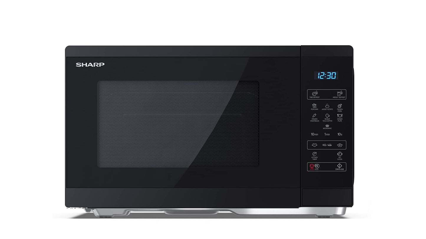 Mikrowelle YC-MS252AE-B (25L, 900W), Schwarz 25 L Solo-Mikrowelle Digital
