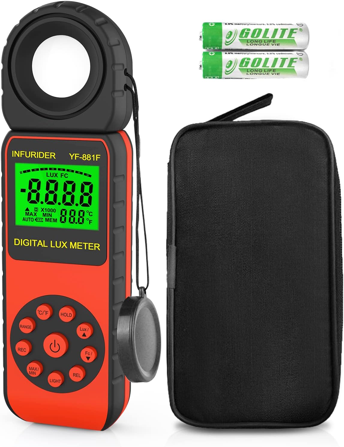 Luxmeter Belichtungsmesser YF-881F, 881F