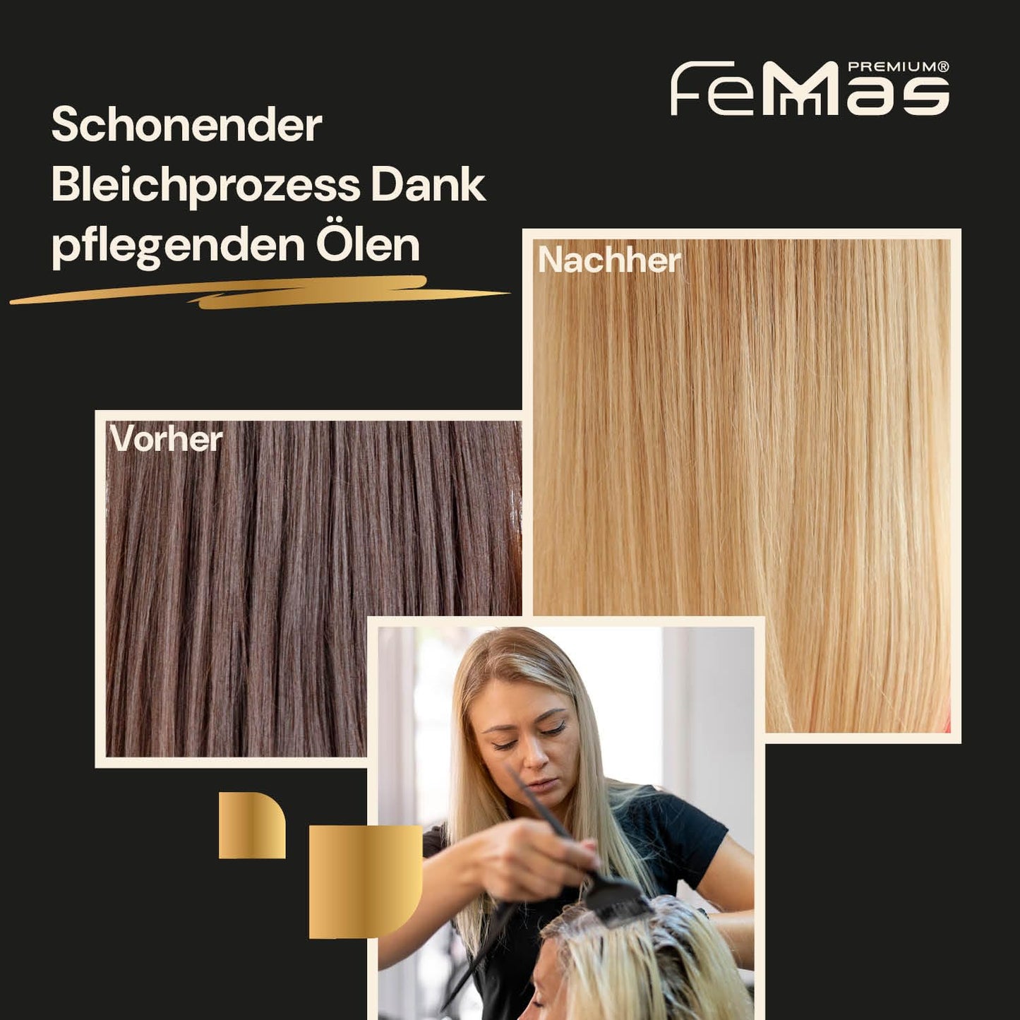 Premium Blondierungspulver (500g), Weiss Premium mit pflegenden Ölen 500 g (1er Pack)