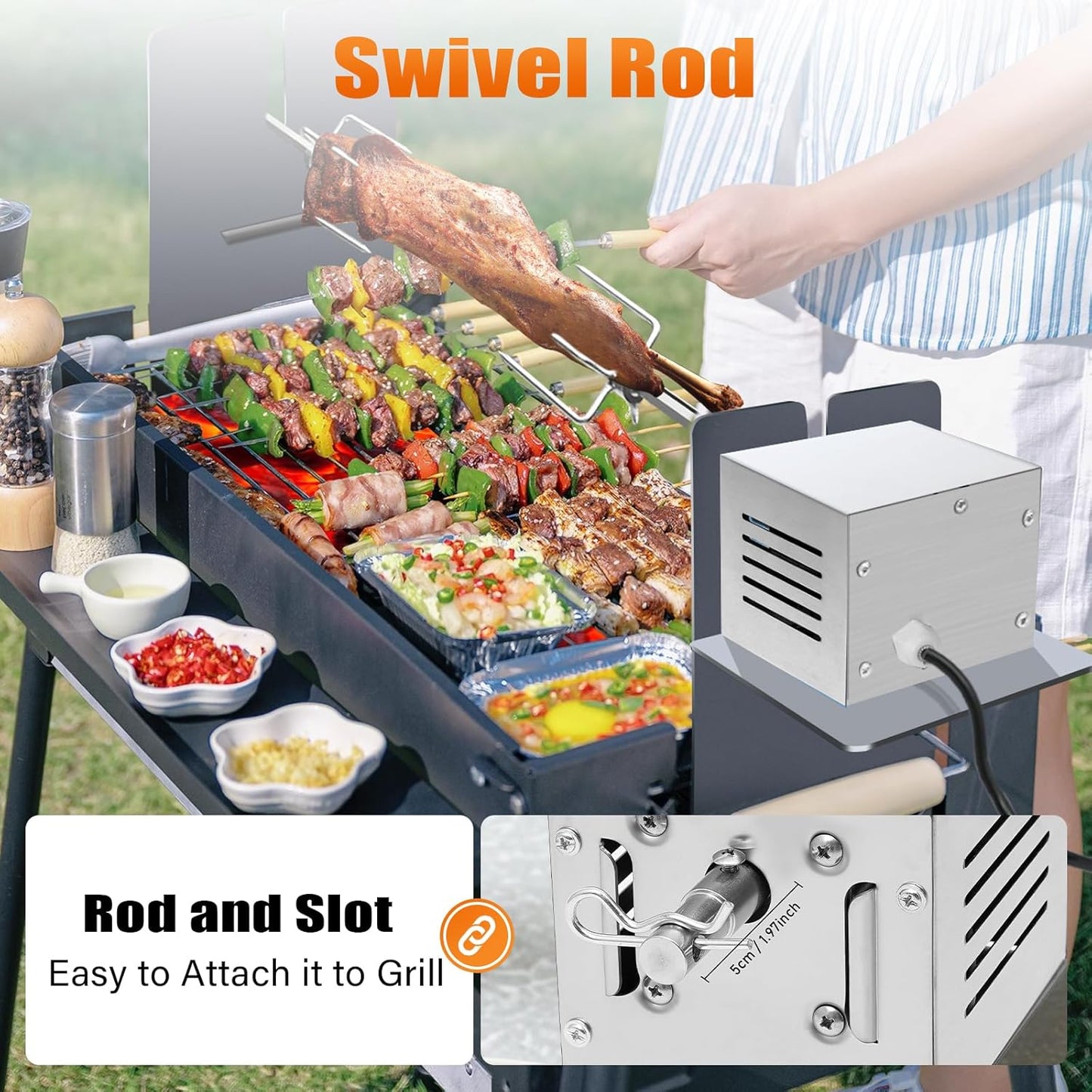 Elektromotor für Grillspiess