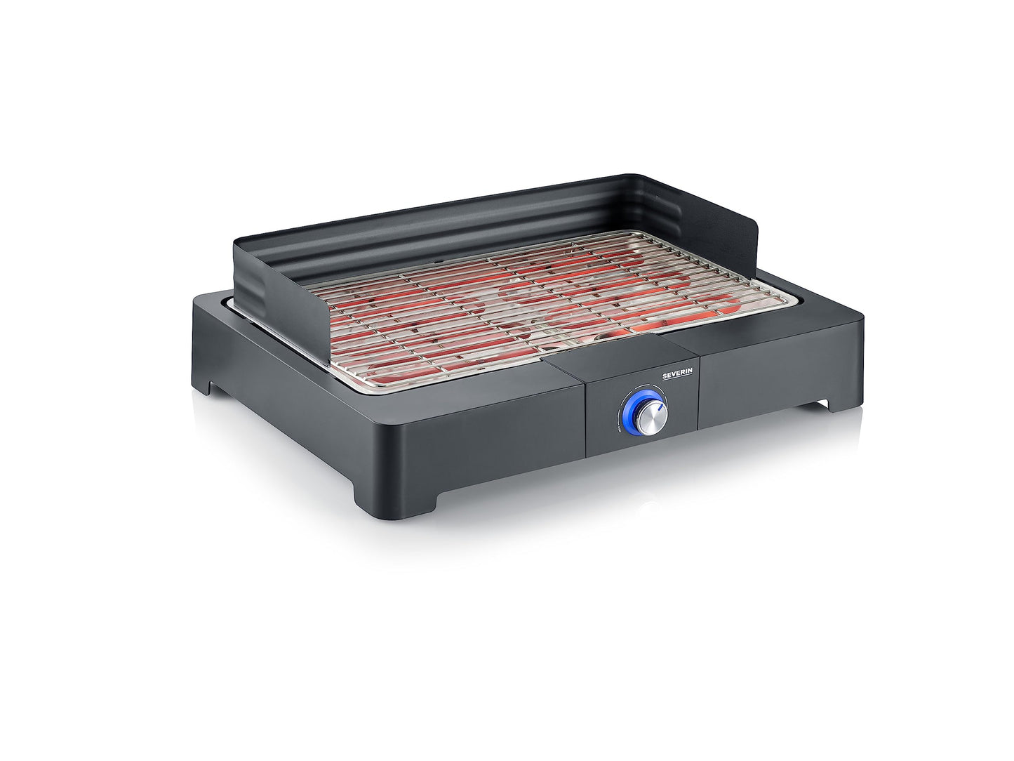 Tischgrill, Tischgrill mit Edelstahl-Grillrost