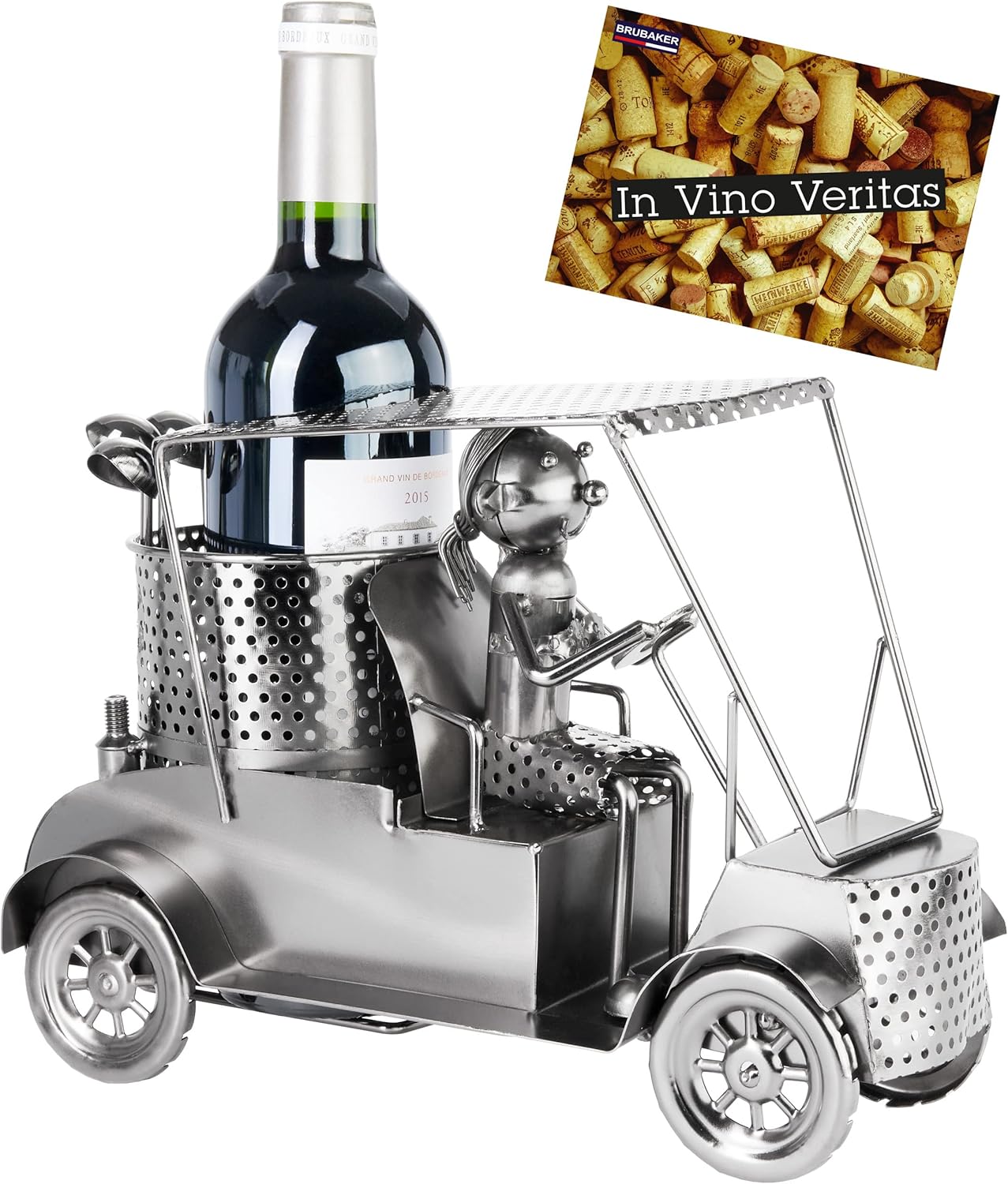 Flaschenhalter Golfspielerin im Golfcart, Golferin