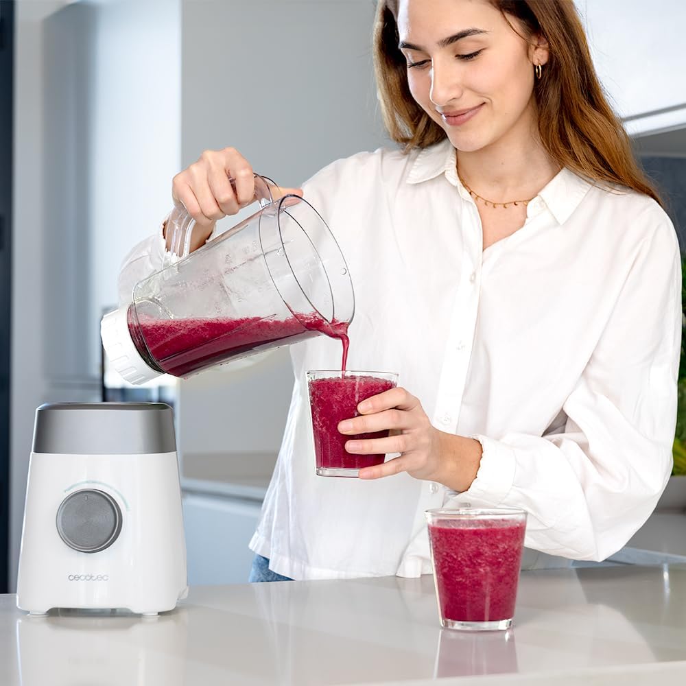 Standmixer Power Black Titanium, Weiß 1300 W | 1,5 L | Kunststoff