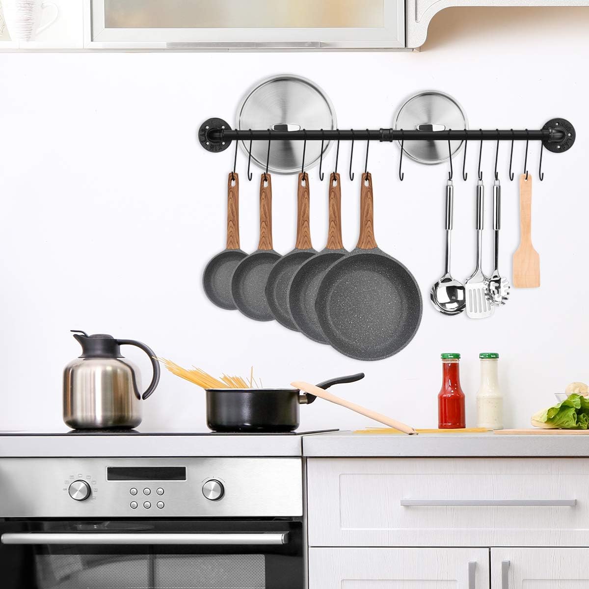 Hakenleiste mit 16 Haken, 100 cm