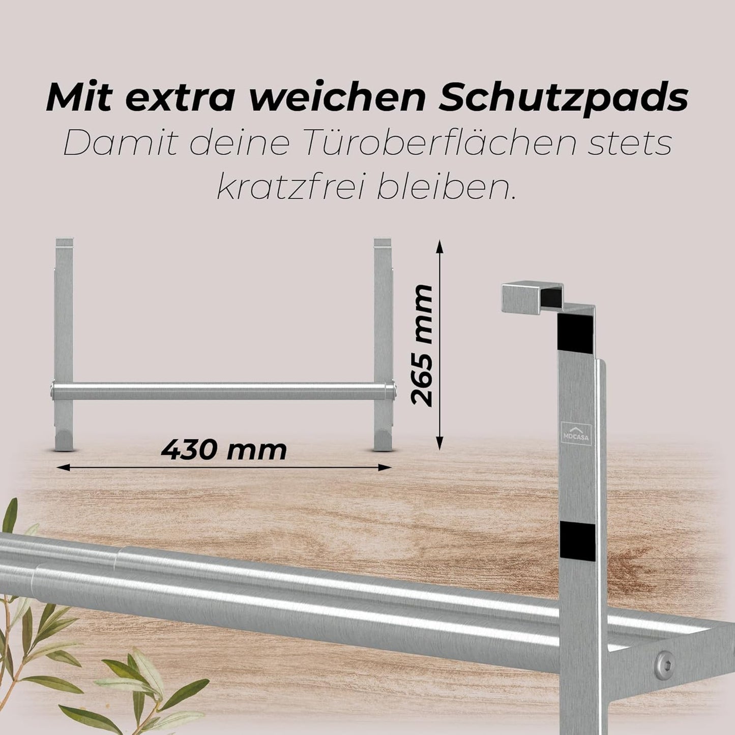 Handtuchhalter für Türmontage